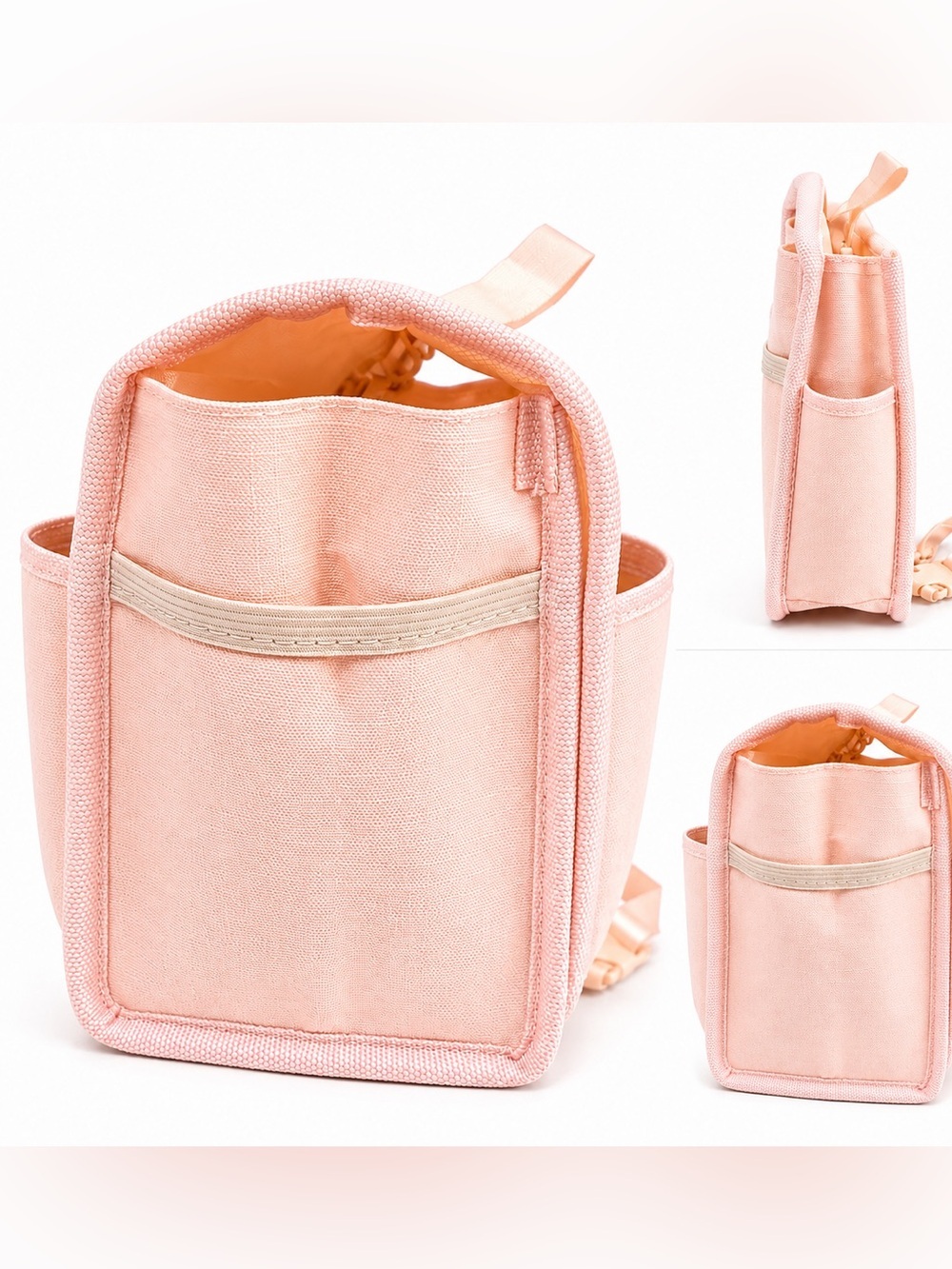 Blush Pink Travel Makeup Cosmetic Organizer Bag - Picture 6 of 7
